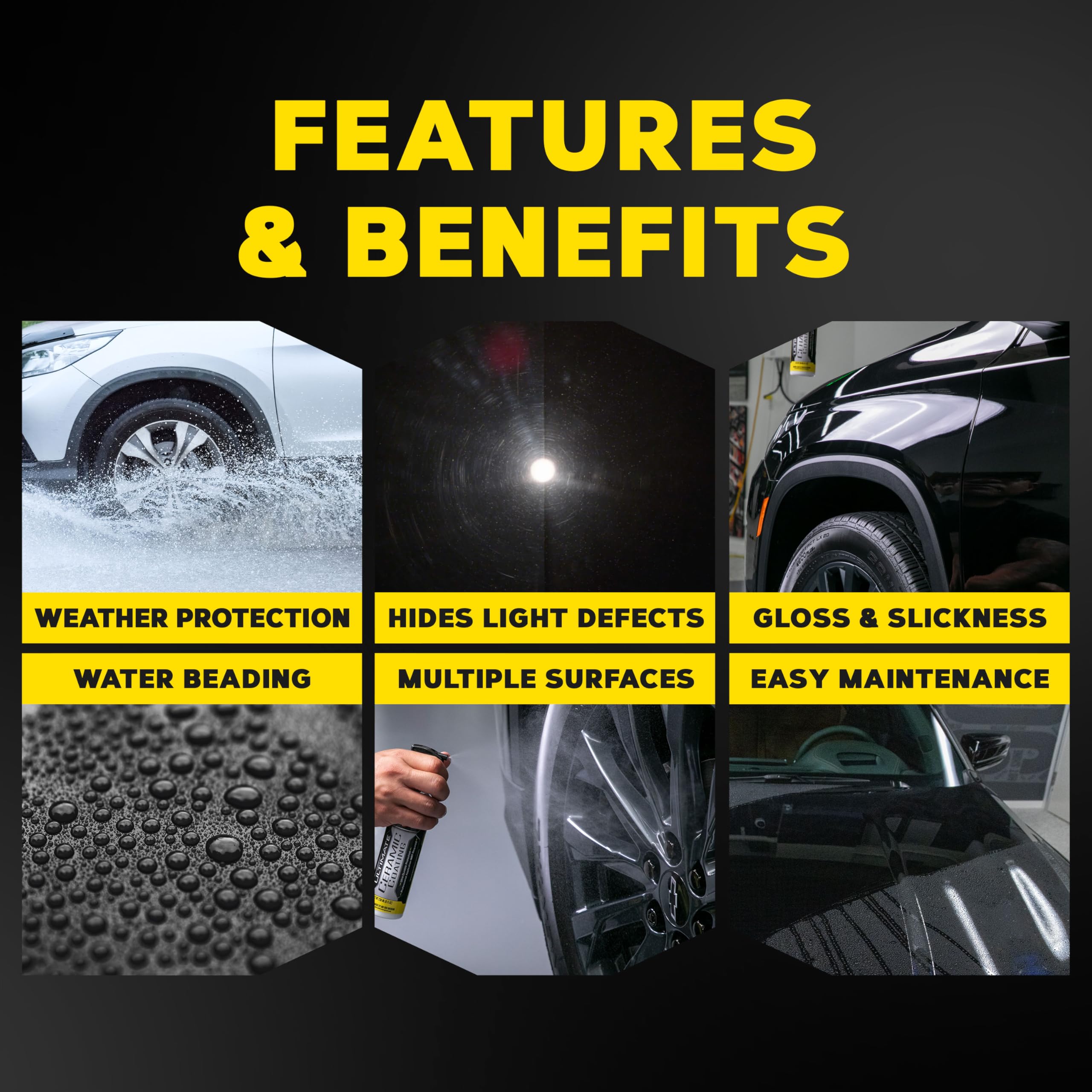 Meguiar's microfiber towels included for easy spread and wipe-off