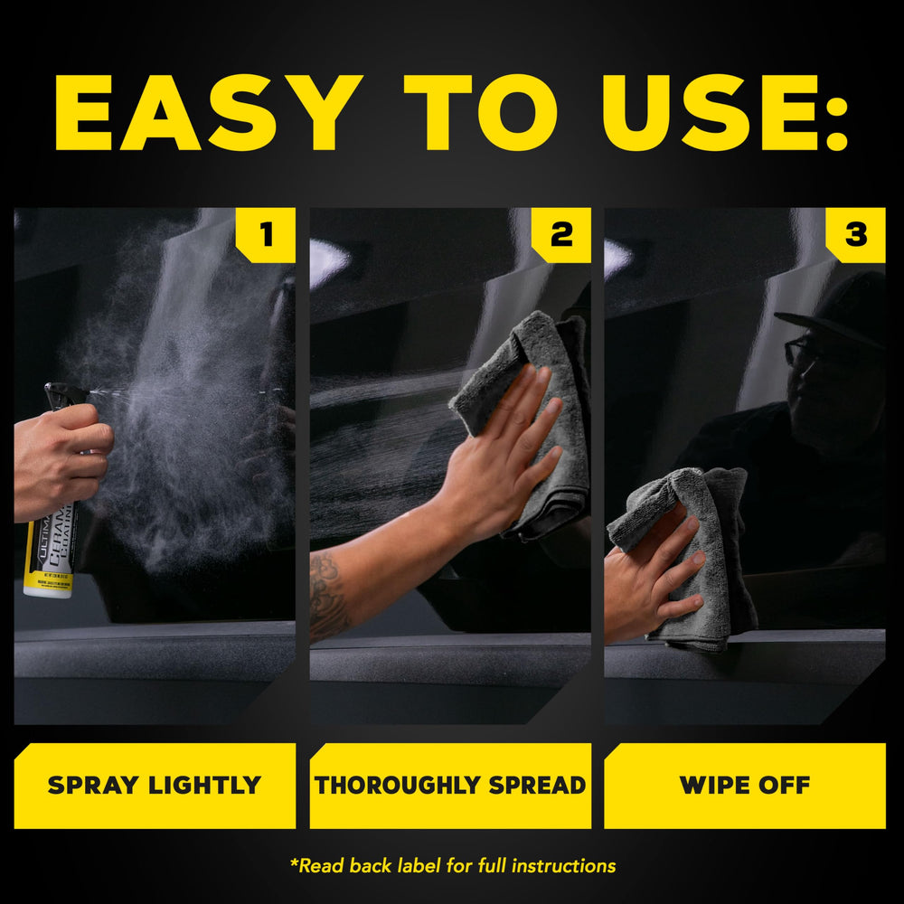 Meguiar's coating delivers water beading and slickness for effortless drying