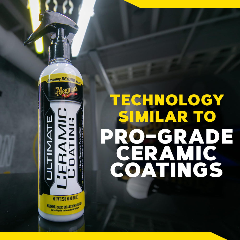 Meguiar's coating on wheels helps resist contaminants and ease cleaning.