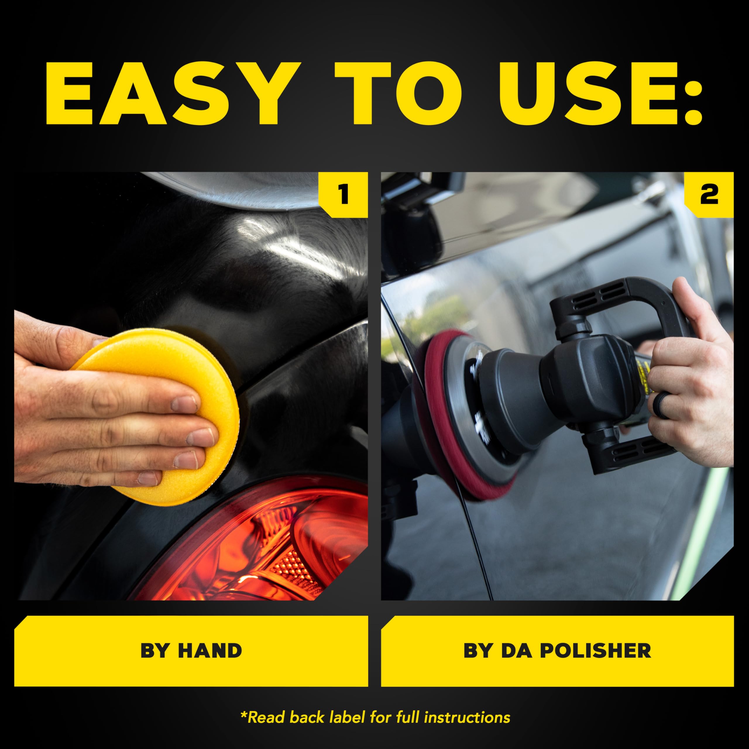 Meguiar's Ultimate Compound enables pro-grade results by hand or polisher.