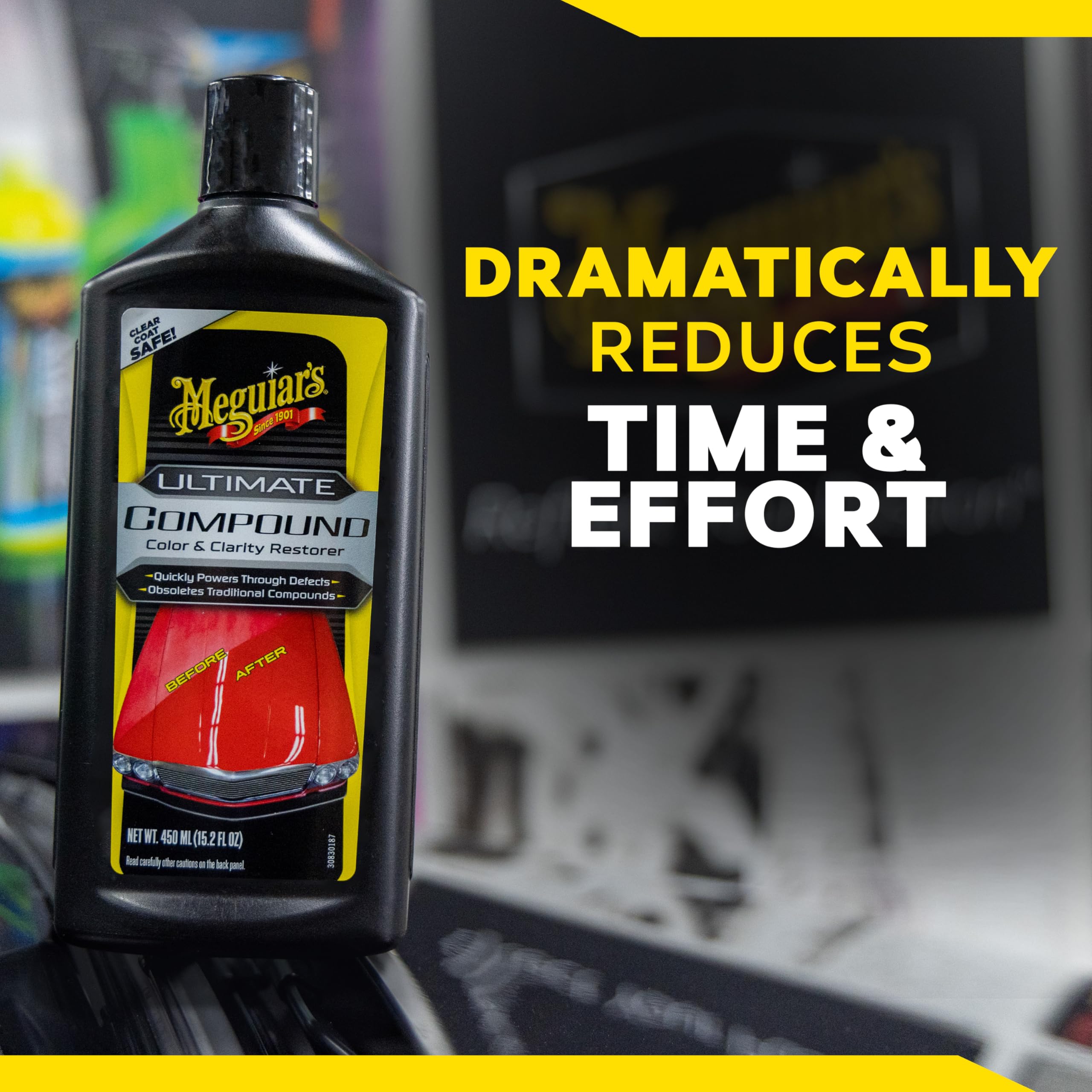 Meguiar's Ultimate Compound reduces hazing and enhances clarity across paints.