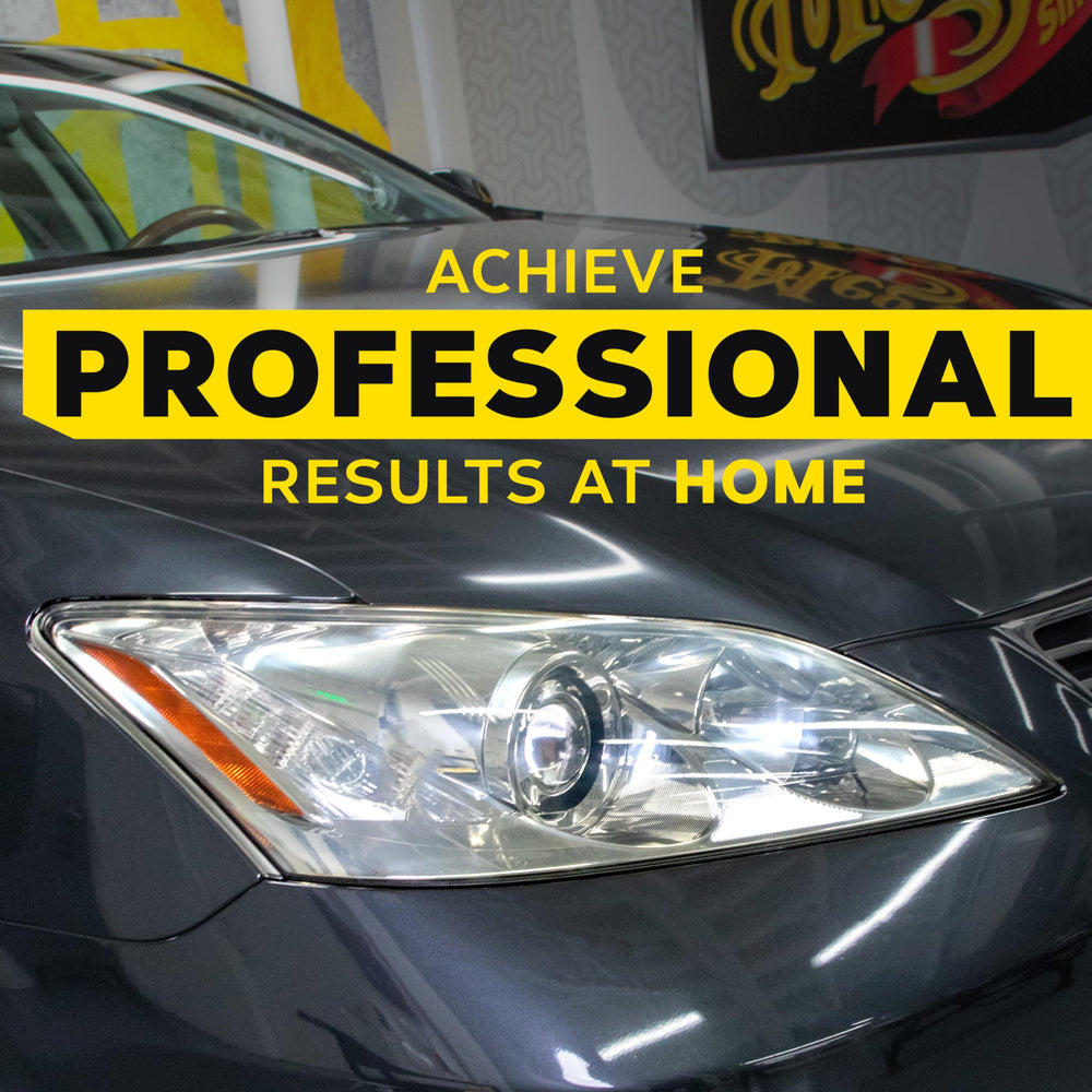 Meguiar's Application process demonstrated for clear, lasting results.