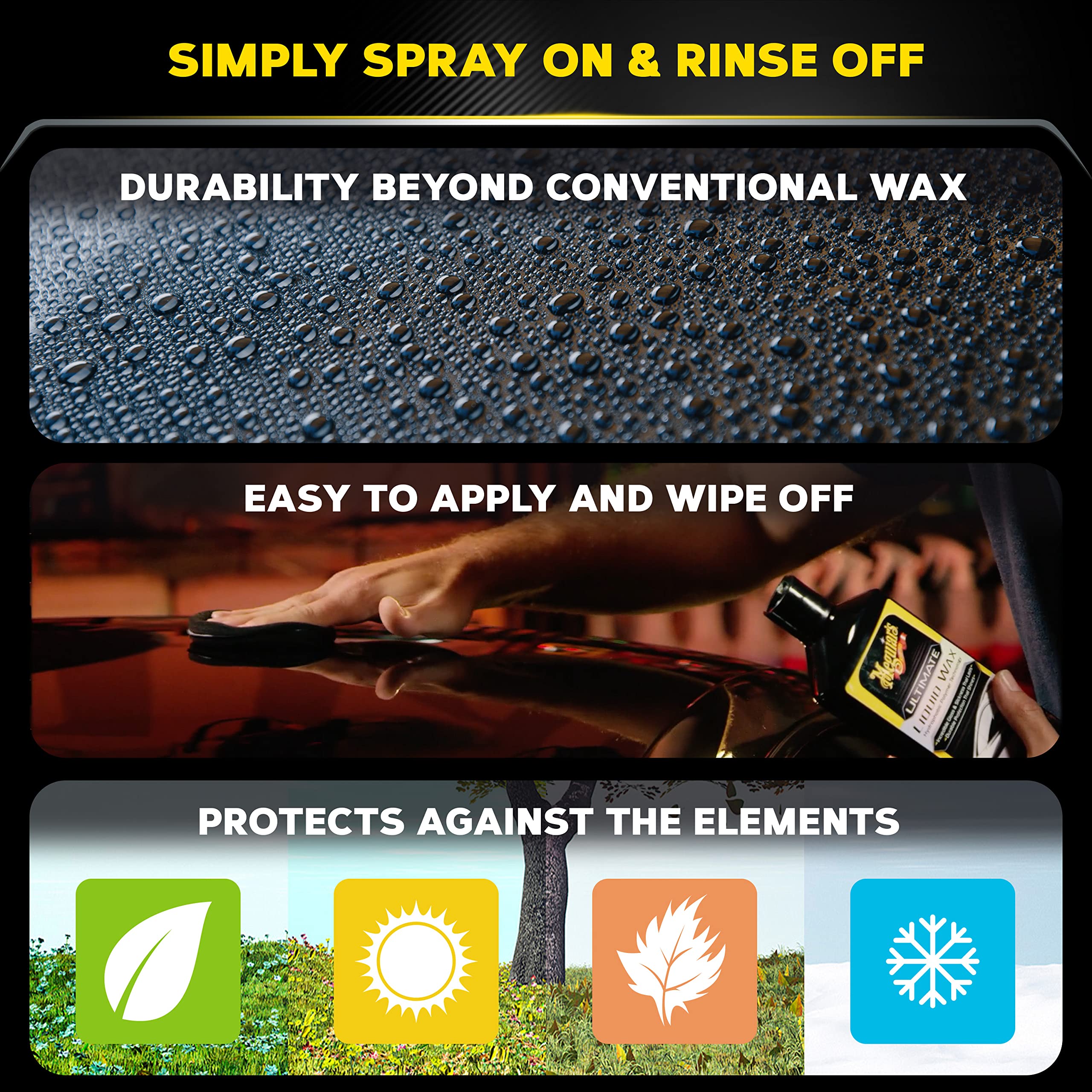 Meguiar's microfiber towel for residue-free wipe and showroom shine.