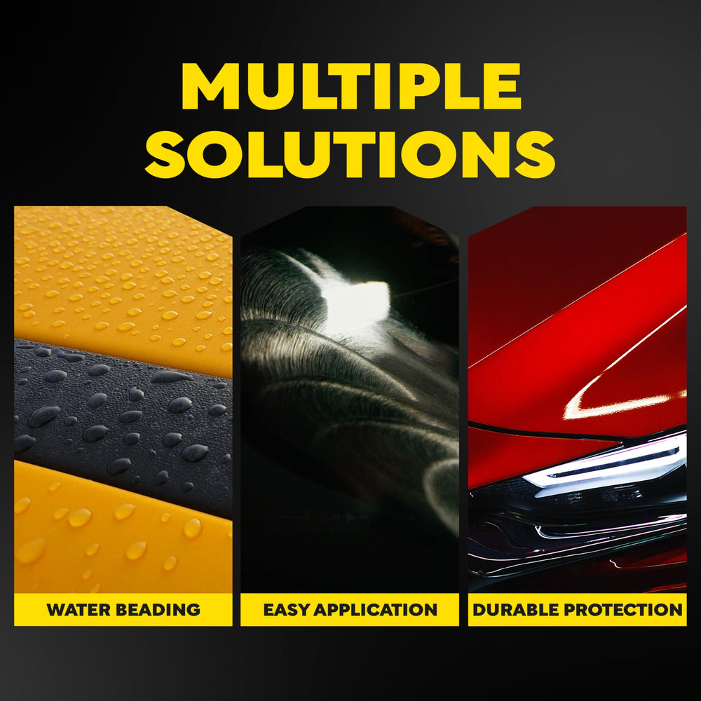Meguiar's paste wax applied in direct sunlight for quick detailing.