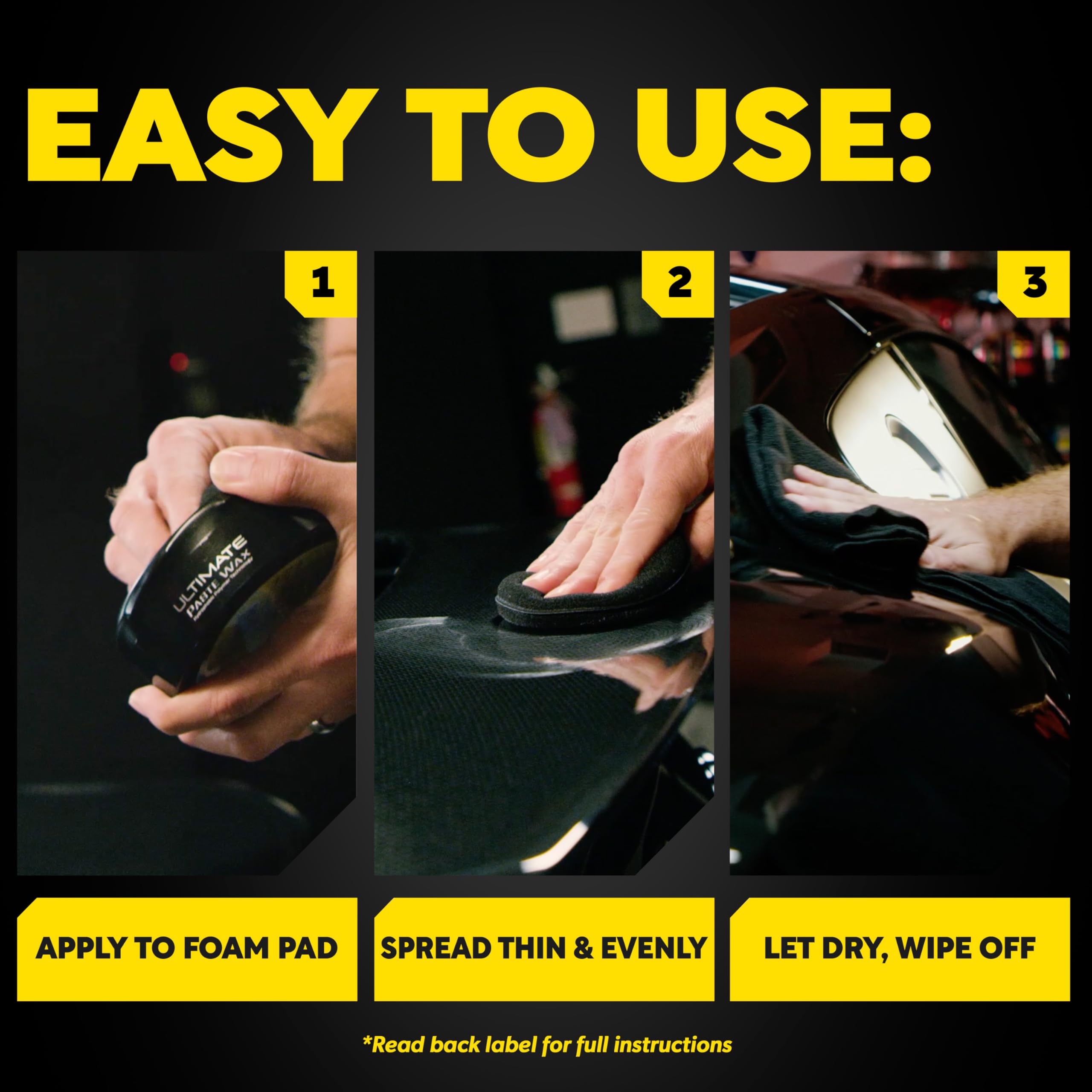 Premium Meguiar's packaging signals clear coat safe protection.