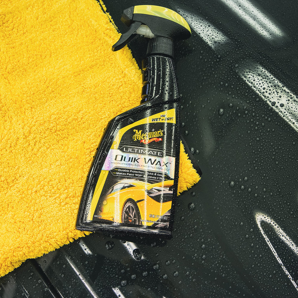 Meguiar's Ultimate Quik Spray Wax is non-whitening and safe for clear coats.