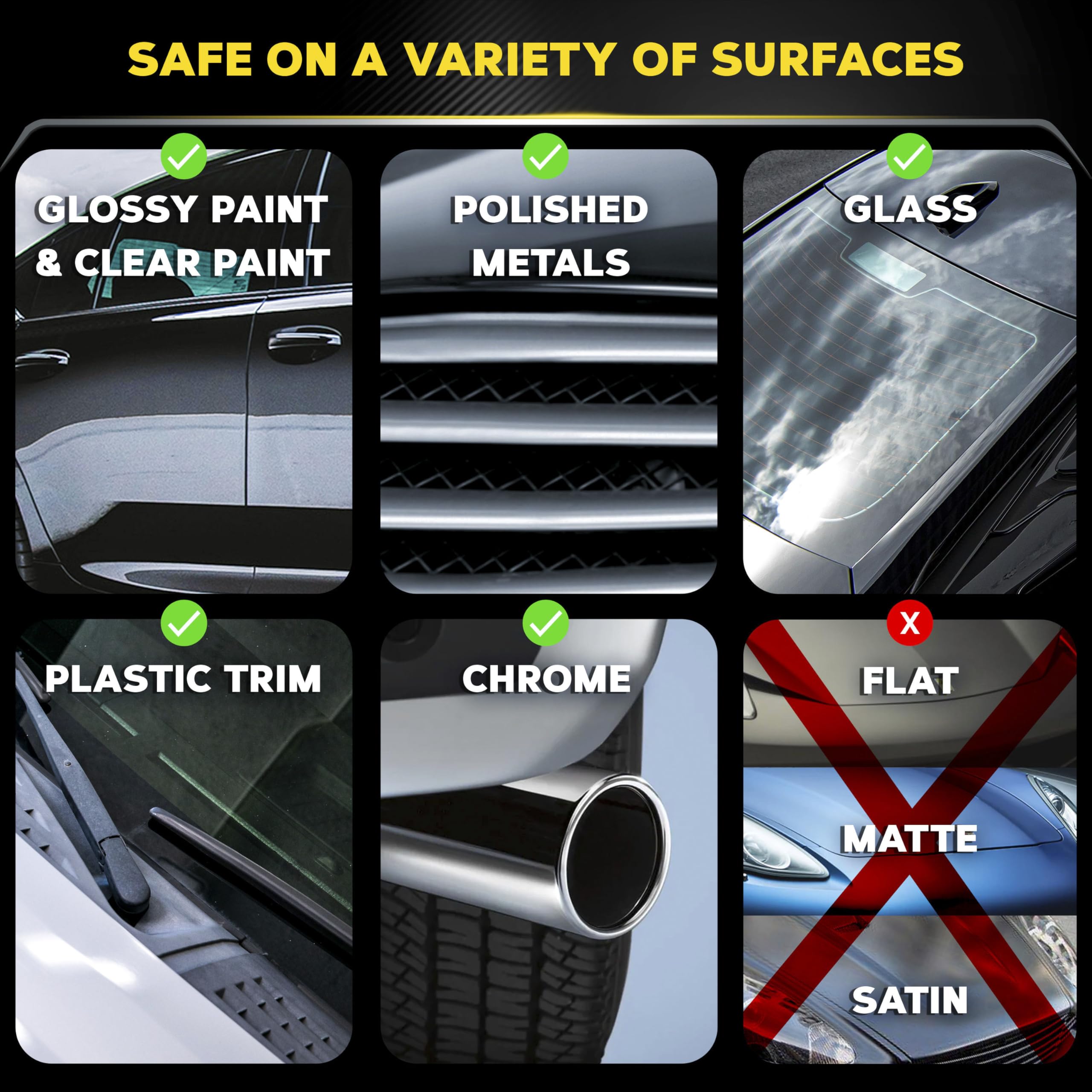 Meguiar's waterless spray bottle applying an even mist for quick cleaning