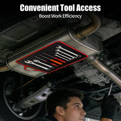 Megydok flexible attachment pad adapts to uneven metal surfaces.