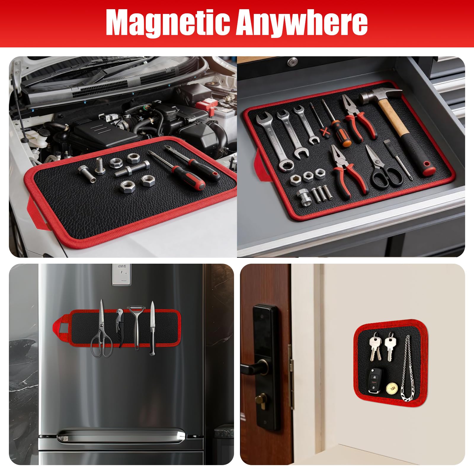 Megydok durable PVC surface protects tools and worktops from scratches.