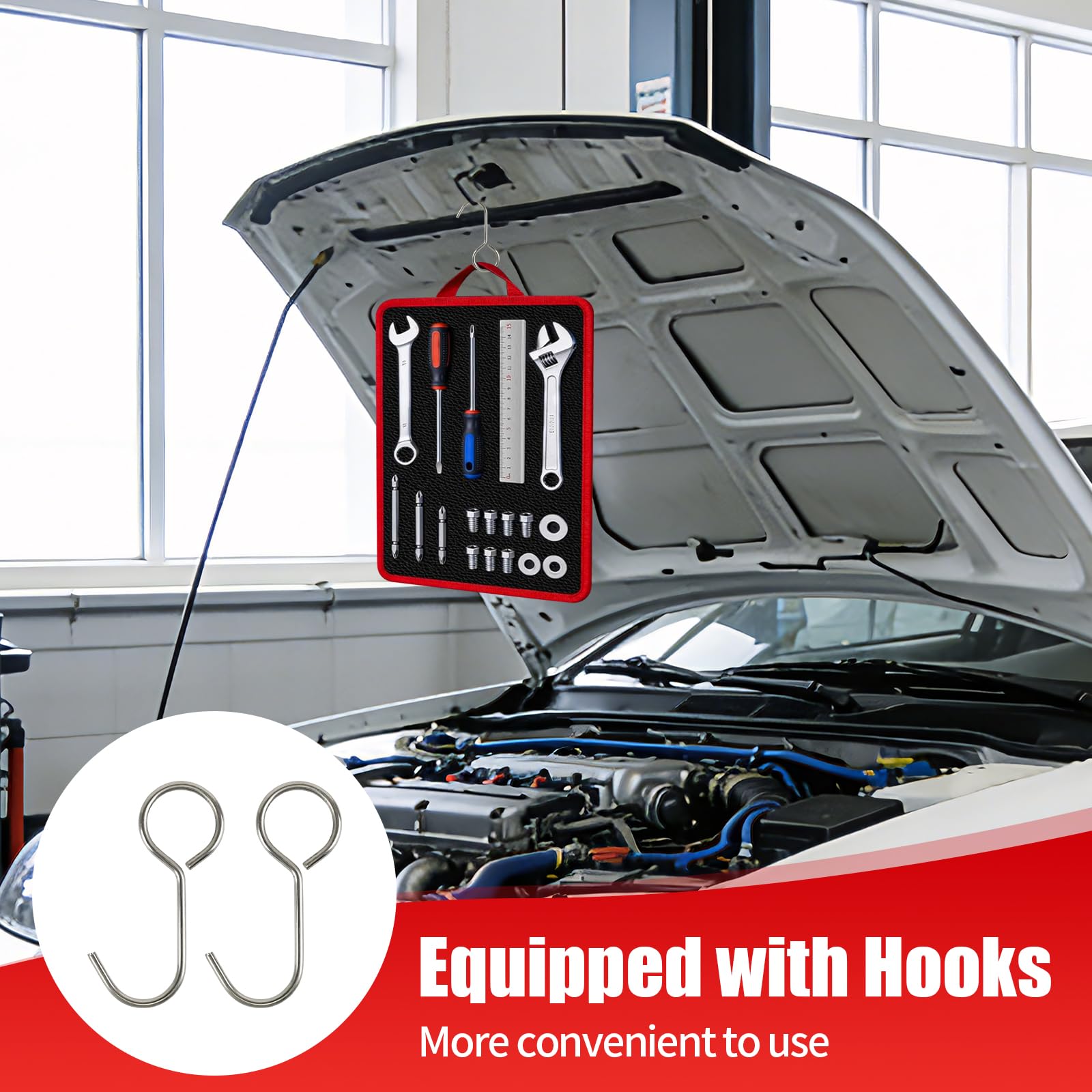 Megydok high-strength pad prevents slipping on vertical or vibrated surfaces.