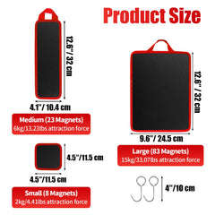 Megydok medium rectangle mat organizes wrenches and bits with strong magnetic grip.