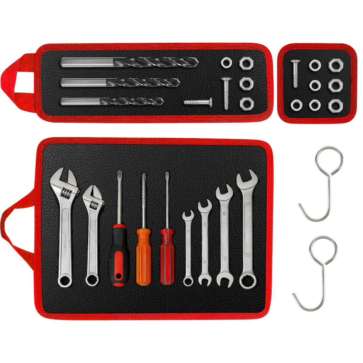 Megydok small square tool mat securely holds small screws and bolts.