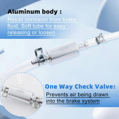 MeiAid metal clamps secure hoses tightly during brake bleeding