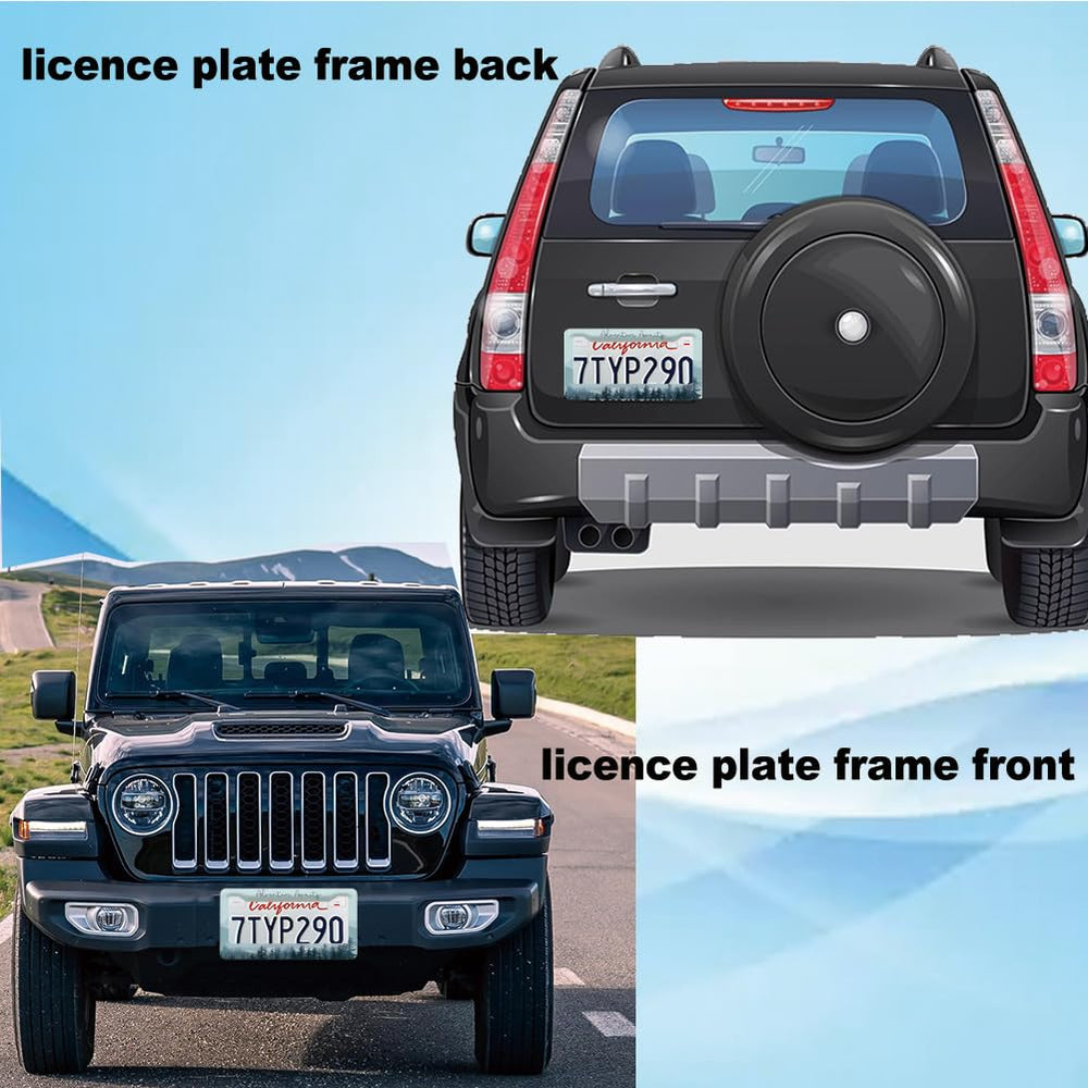 Meigfedam gift-ready license plate frame for gifting.
