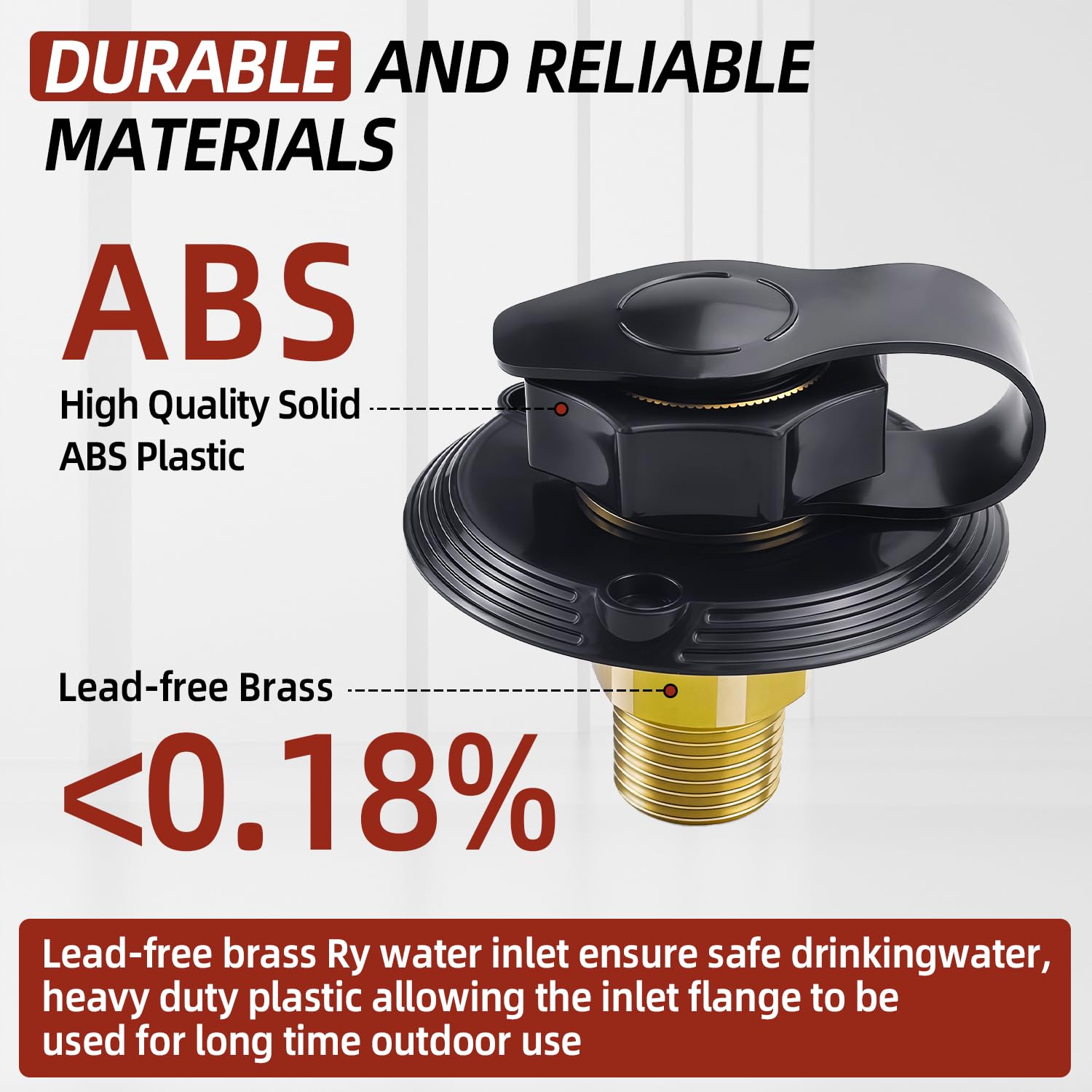 Mejiao RV city water inlet 1/2 inch NPT male thread standard fittings.