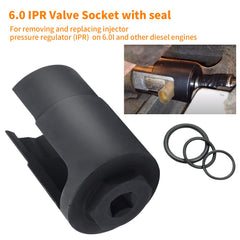 Mekar high-pressure oil pump test fitting with clear ICP access.