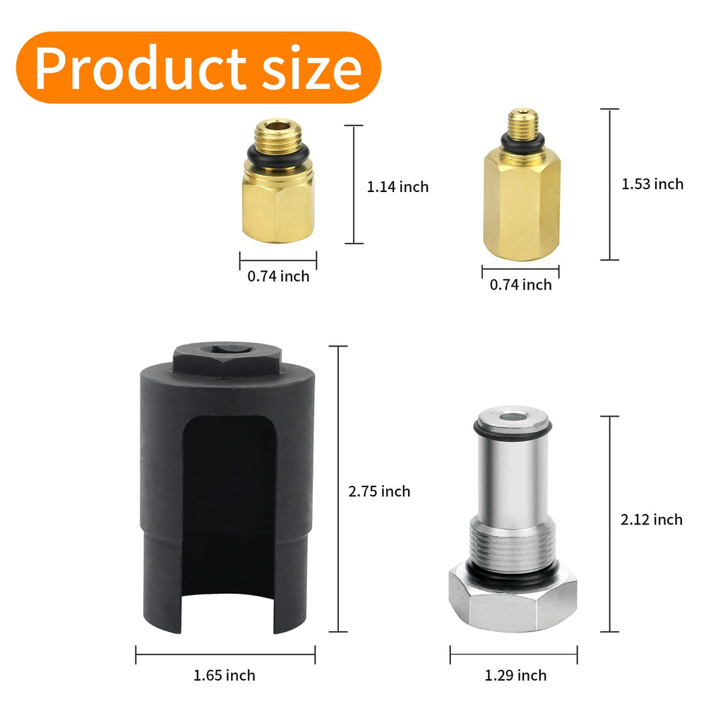 Mekar 6.0 oil rail adapter kit for direct ICP observation and leak checks.