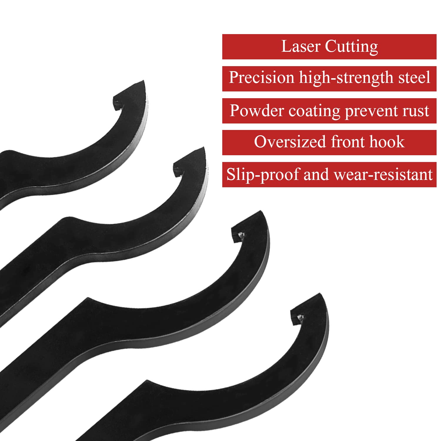 Mekar tool features an oversized front hook for slip-proof grip