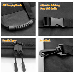 Mekar Freedom Panel Hard Top Bag open zip reveals dual compartments.