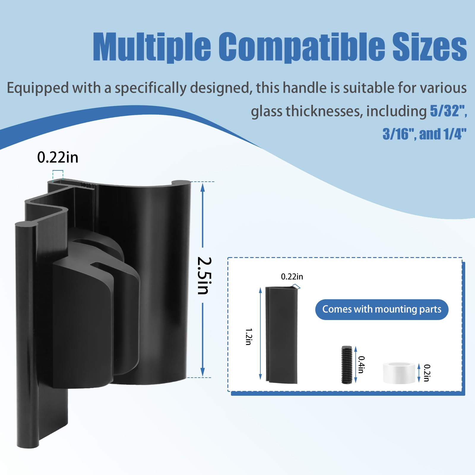 MEKILYN RV door handle design for no T Bar, sleek and comfortable.