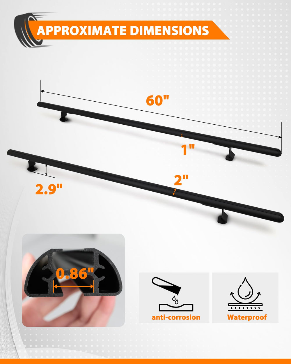 MELIPRON cross bars with t slot channels enable versatile attachments
