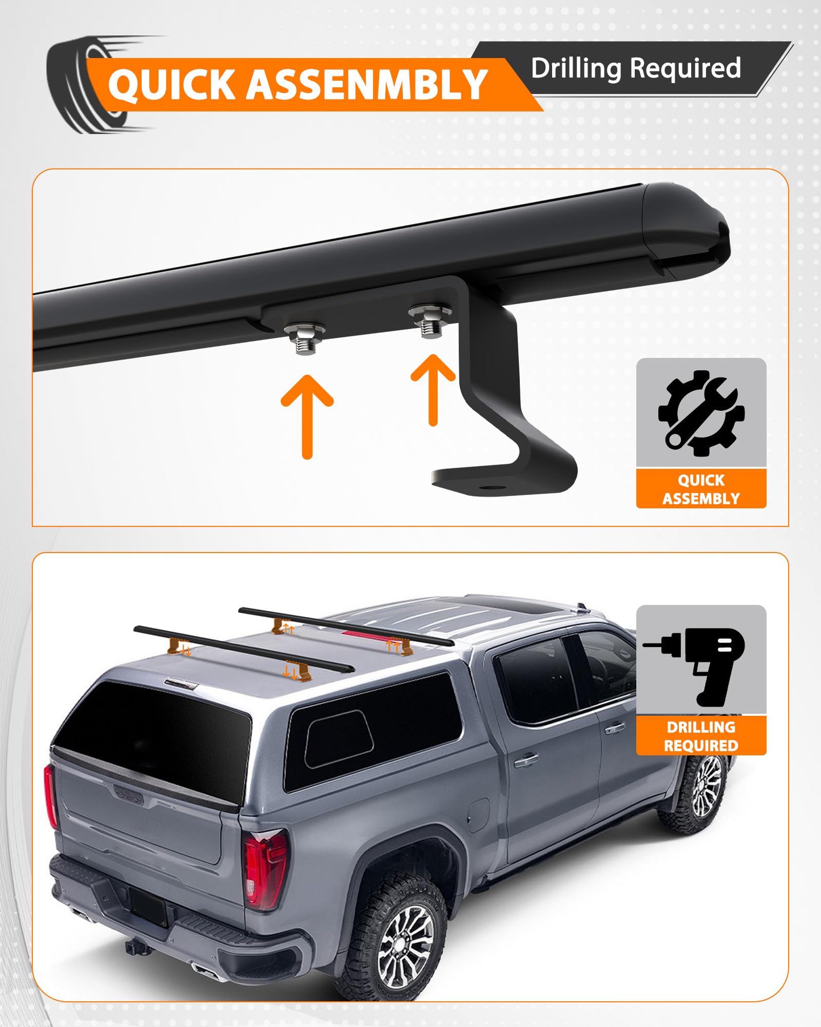 MELIPRON ladder racks extended along the top for tall gear