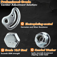 MEMOEO camber bolt kit camber caster lockout for stable steering