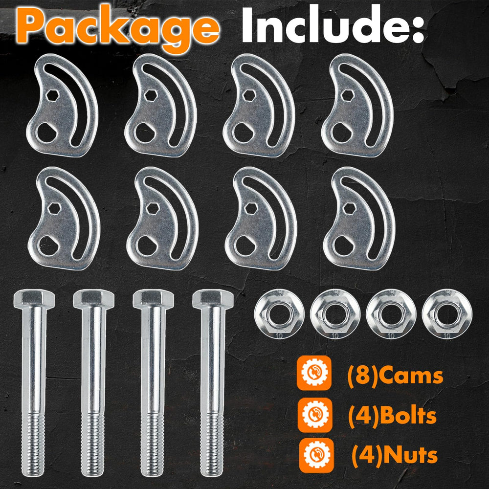 MEMOEO camber bolt kit nuts and bolts for secure install