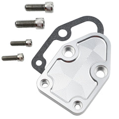 MEMOEO fuel pump plate features ARP compatibility for SBC V8 engines.