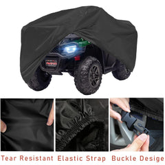 Menkow ATV Cover elastic hem design ensures snug fit and quick removal.
