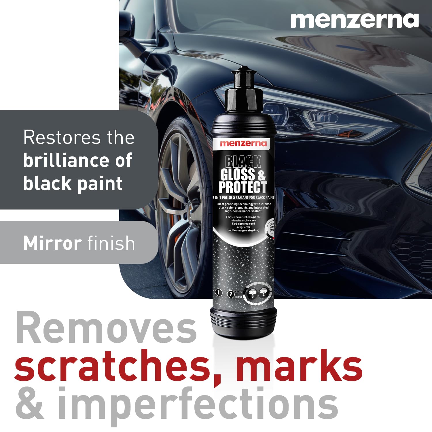 Beading action with MENZERNA finish indicating durable protection