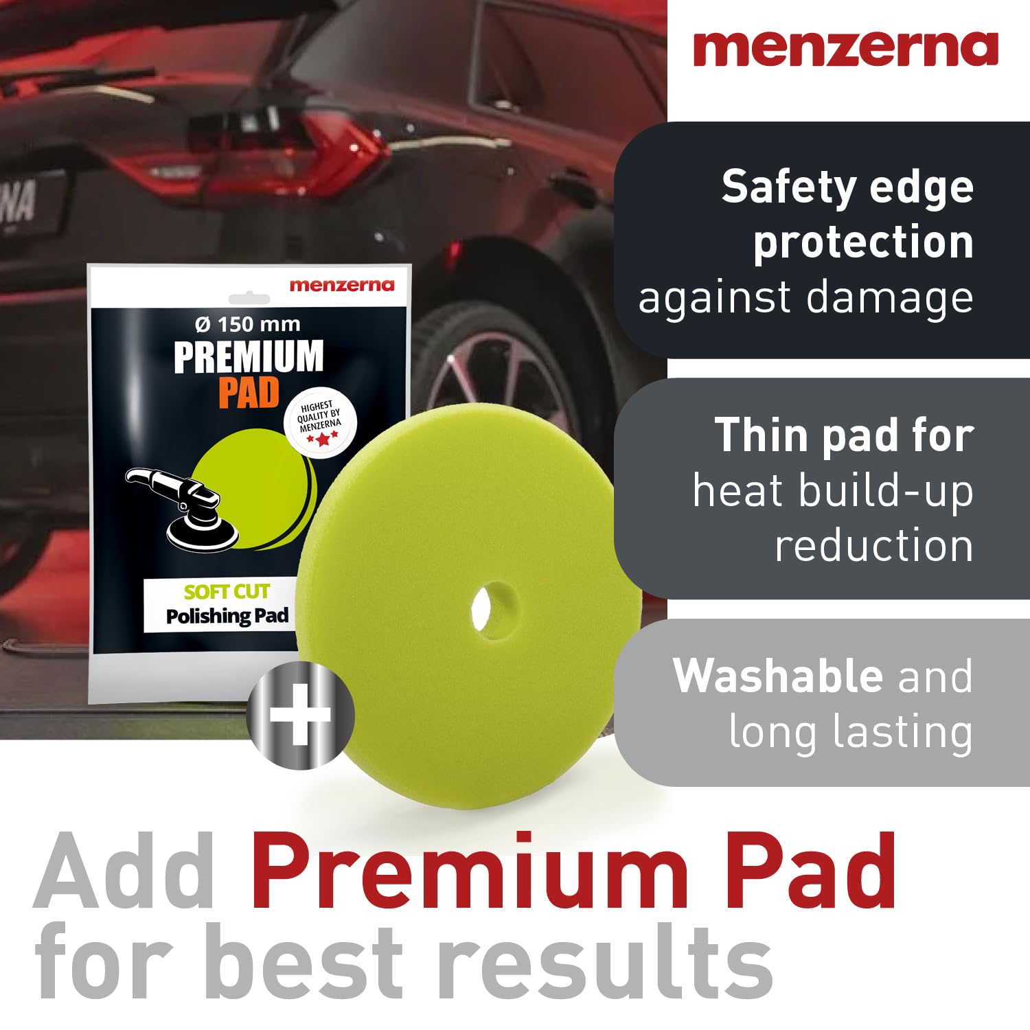 Prep with MENZERNA Control Cleaner for clean surface before polishing