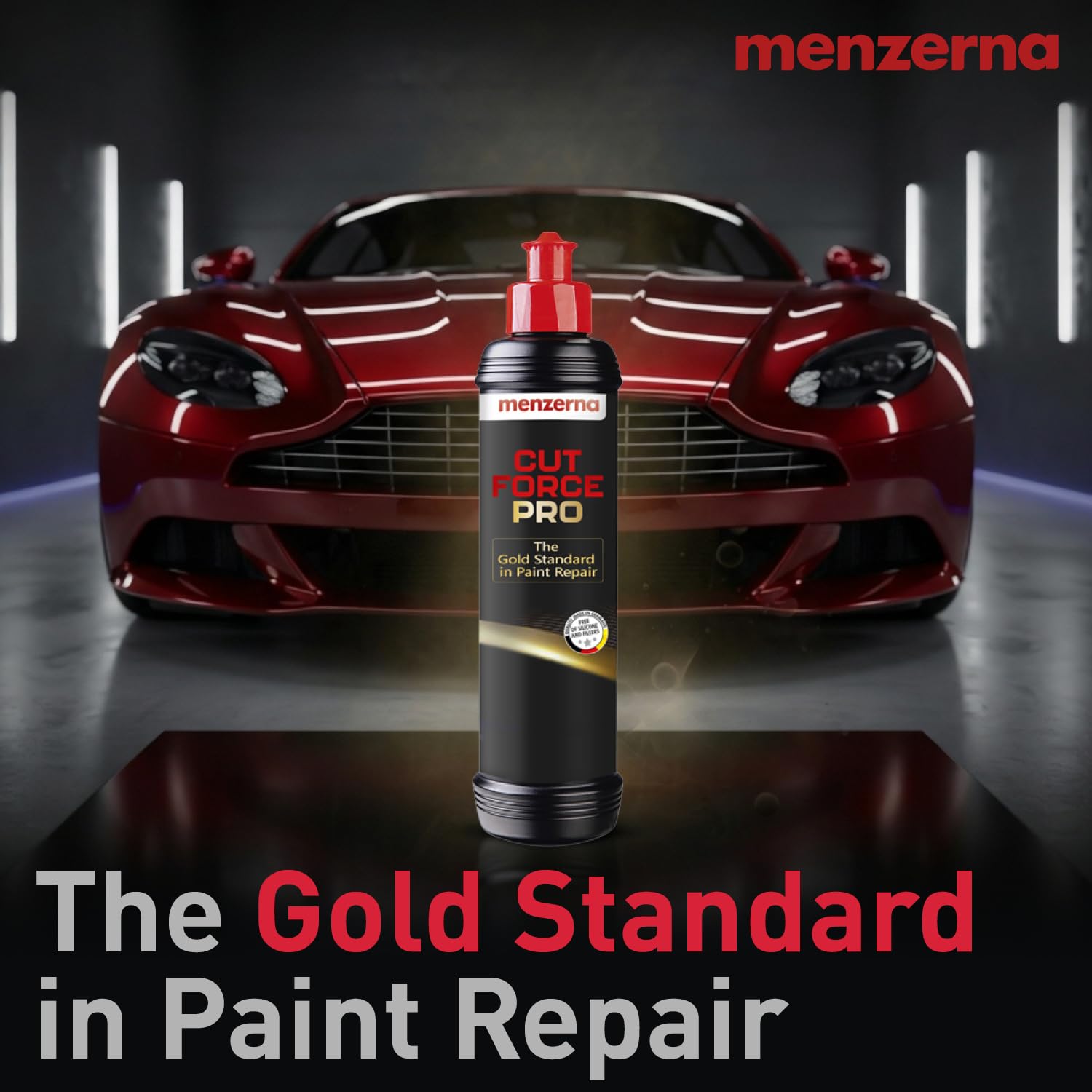 Polished panel before and after for enhanced depth and clarity.