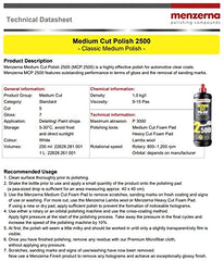 Menzerna MC2500 dual-action/rotary use – high gloss with mid-level defects.
