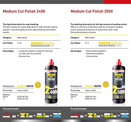 Menzerna MC2500 foam pad application – even coverage and fewer swirls.