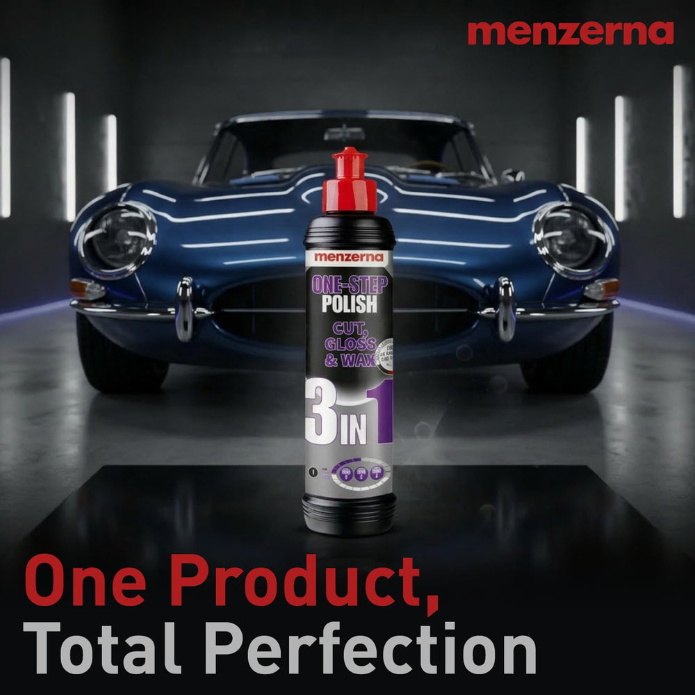Before-and-after concept: Menzerna 3in1 yields improved depth and clarity.