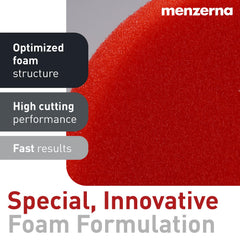 Menzerna open-cell foam structure enhances durability during polishing