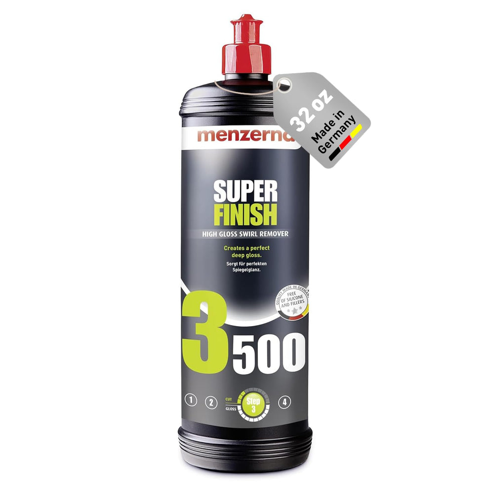Menzerna SF3500 bottle for finishing polish on clear coat