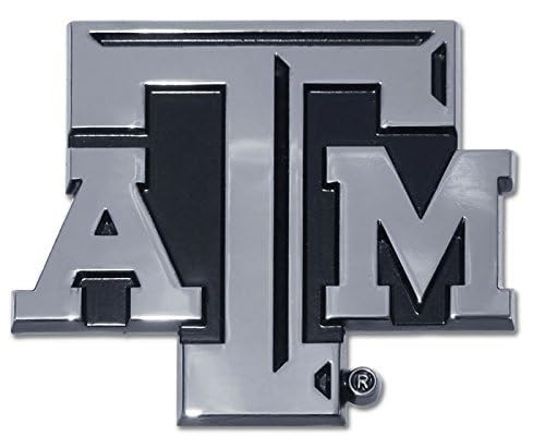 Texas A&M emblem with shadow design, installable with 3M foam tape for paint-safe attachment.