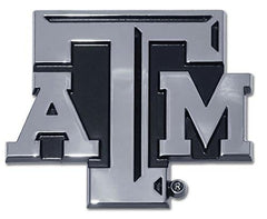 Texas A&M emblem with shadow design, installable with 3M foam tape for paint-safe attachment.