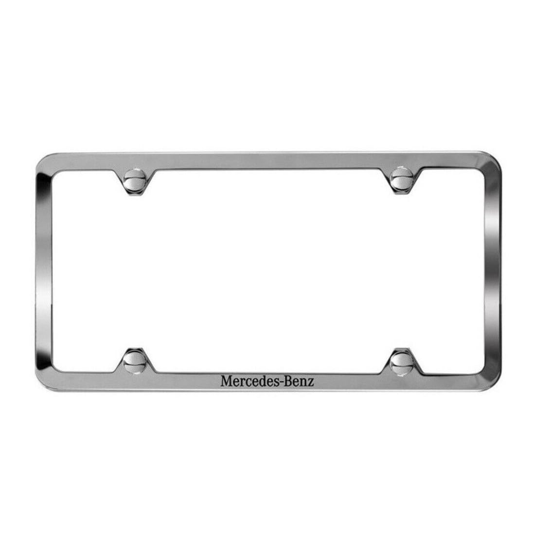 Mercedes-Benz Q-6-88-0124 Slim-Line Frame in polished stainless steel for a durable automotive upgrade