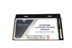 Mercedes-Benz Q6880086 license plate frame with MB logo for a polished dealership-level look