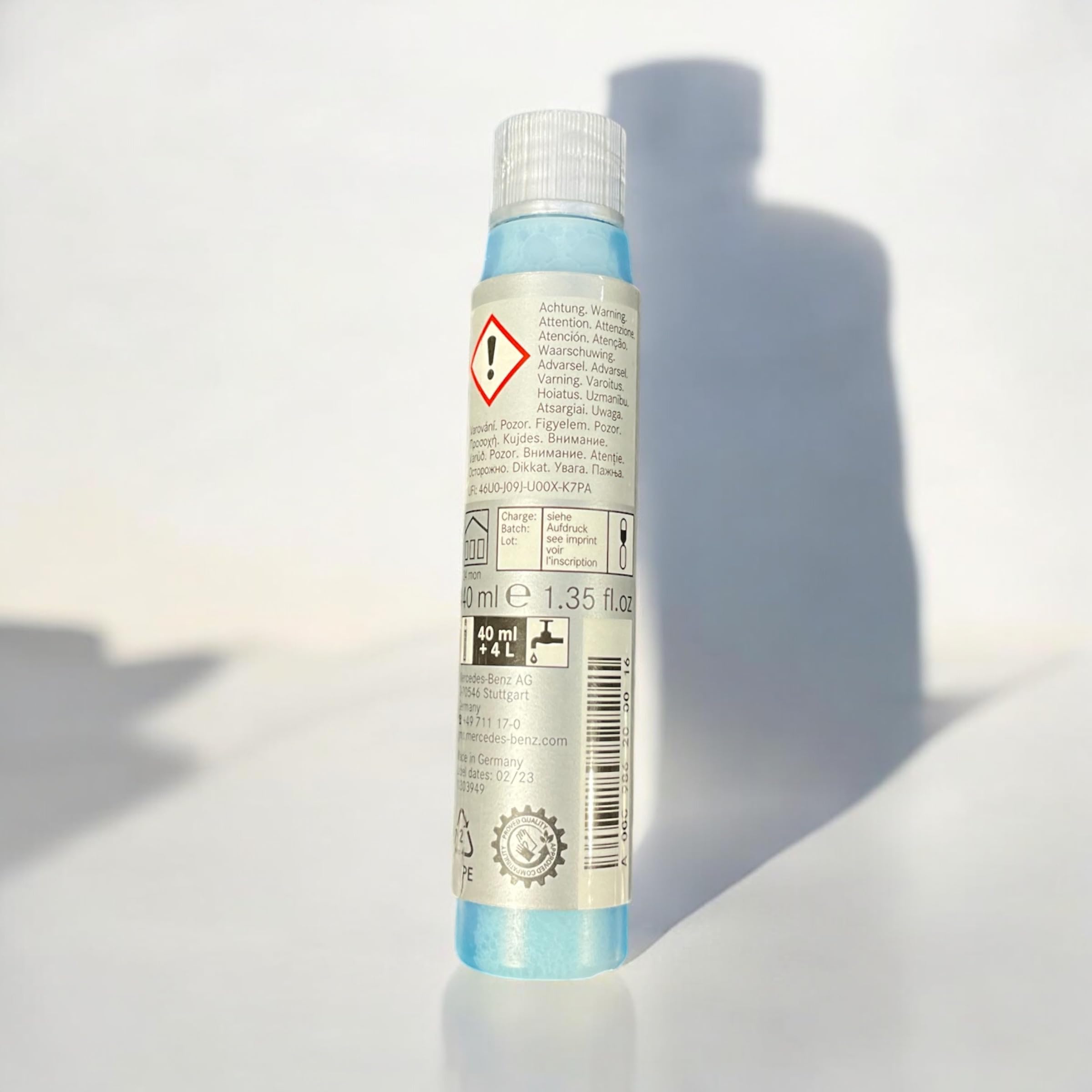 Mercedes-Benz Summerfit packaging image highlights OEM concentrate and packaging details.