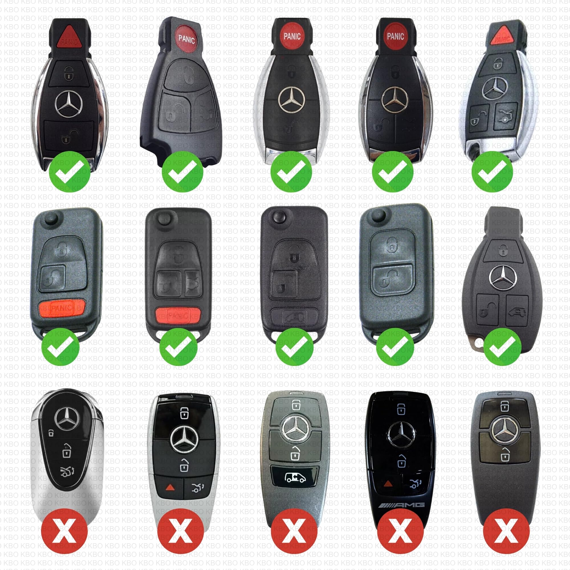 Mercedes key fob CR2025 with installation video for easy self-service.
