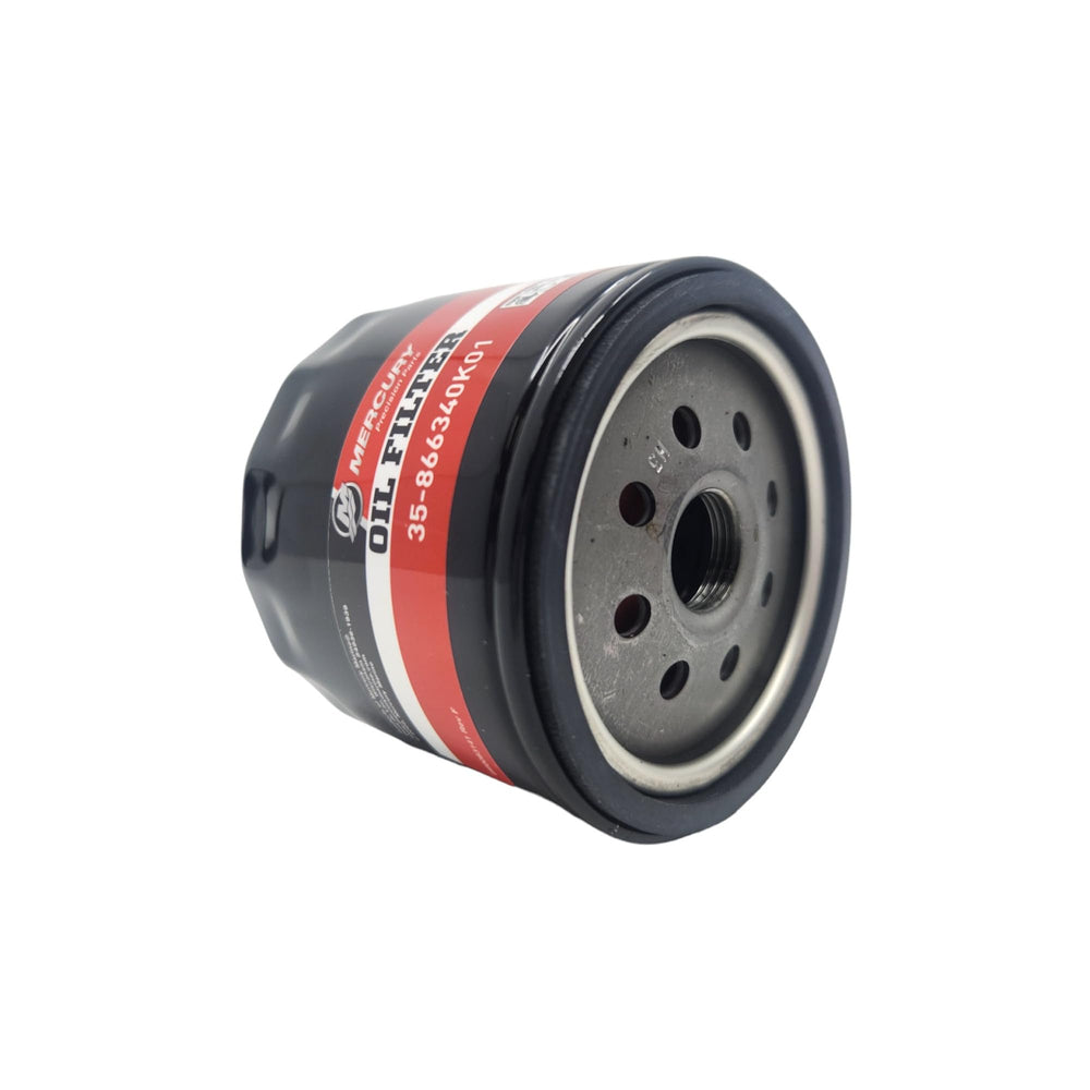 Mercury 866340K01 filter ready for quick wrench installation and service.