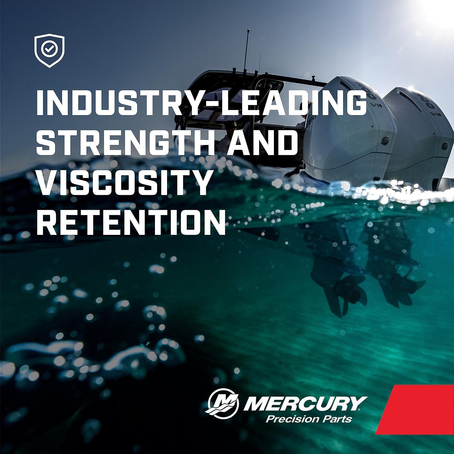 Mercury drain hose demonstrating clean oil evacuation during service