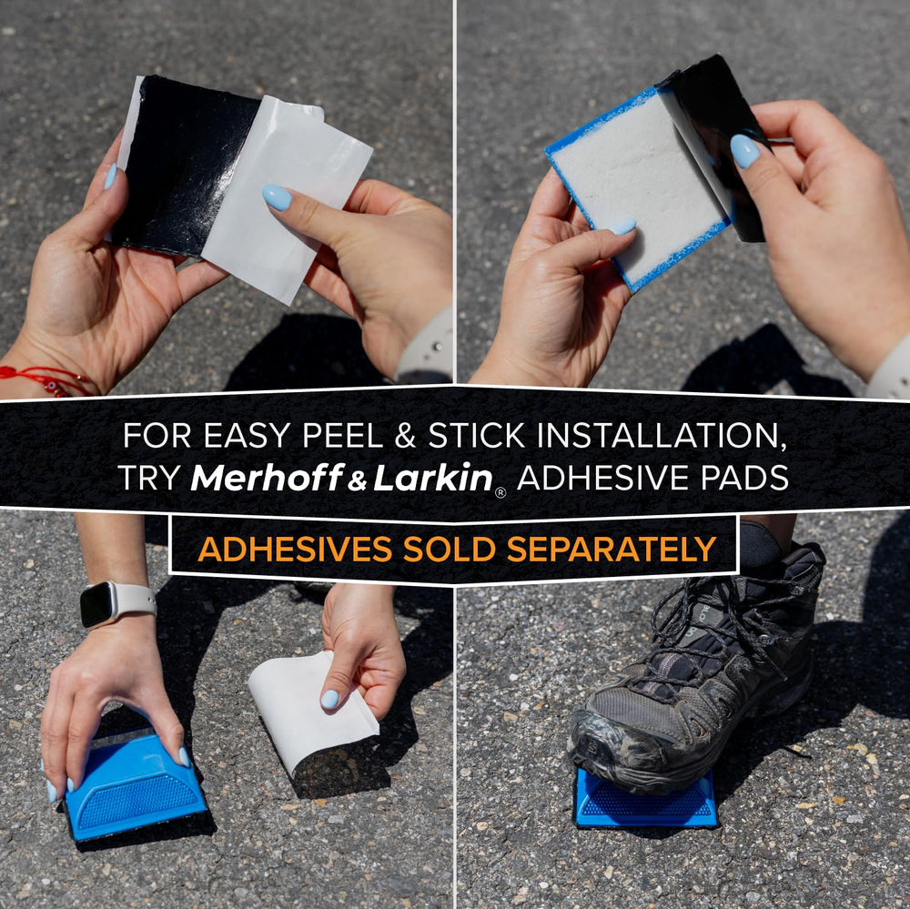 Merhoff Larkin road reflectors packaging display highlights easy install options