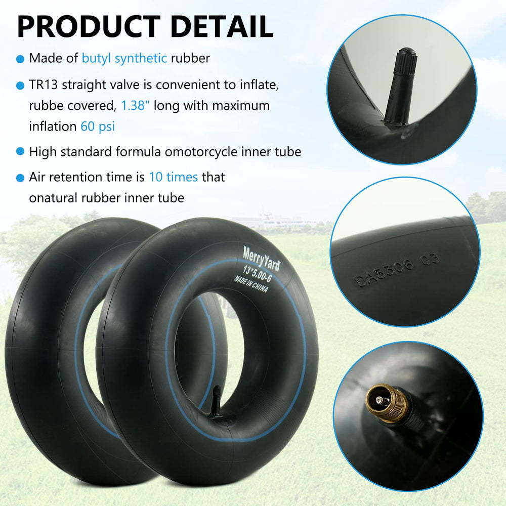 MerryYard blue-line marked inner tube for easy identification and quality.