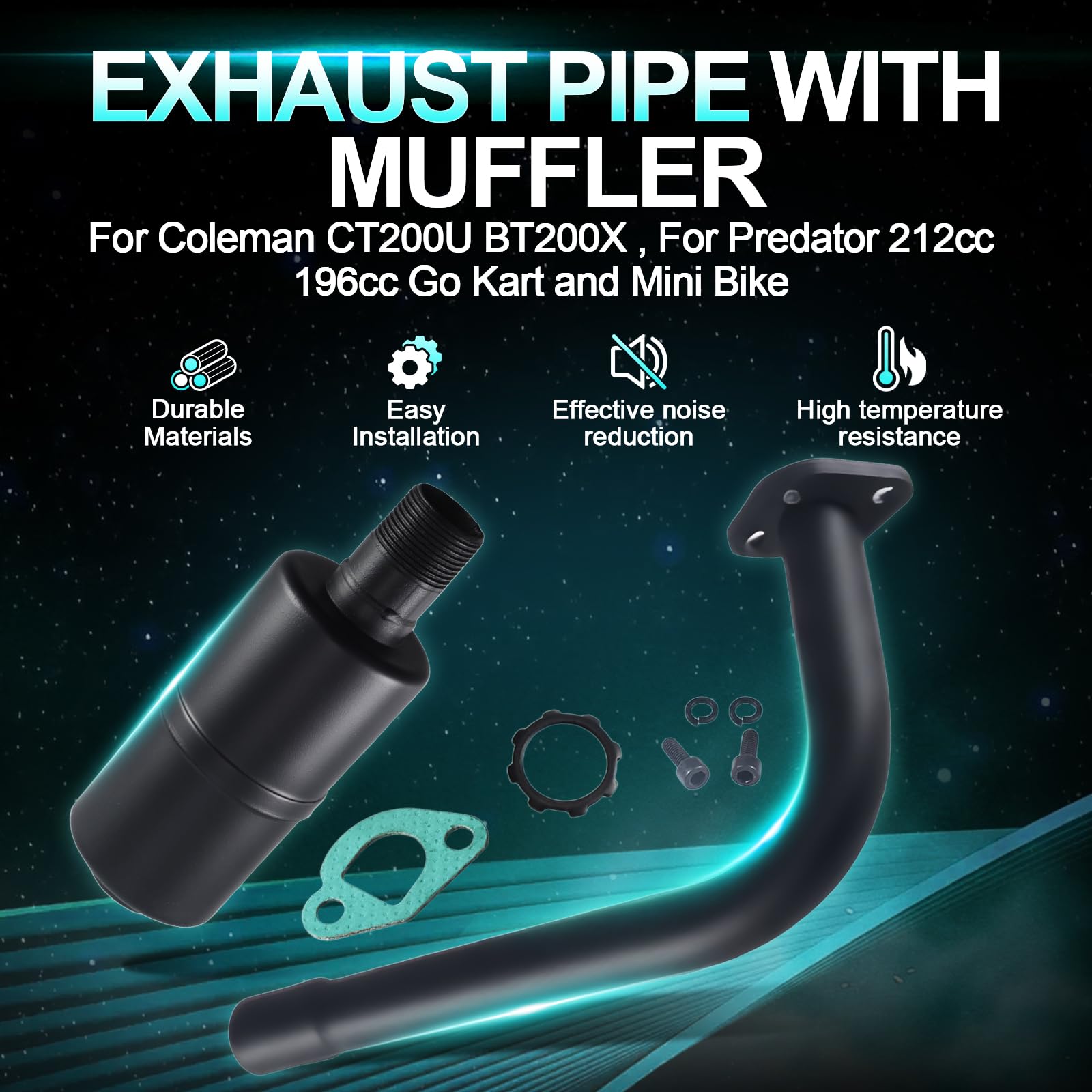 MERZHCHARE sealing gasket for secure, leak-free exhaust connections