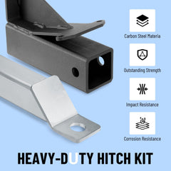 Metlead hitch kit assembly parts laid out for quick setup